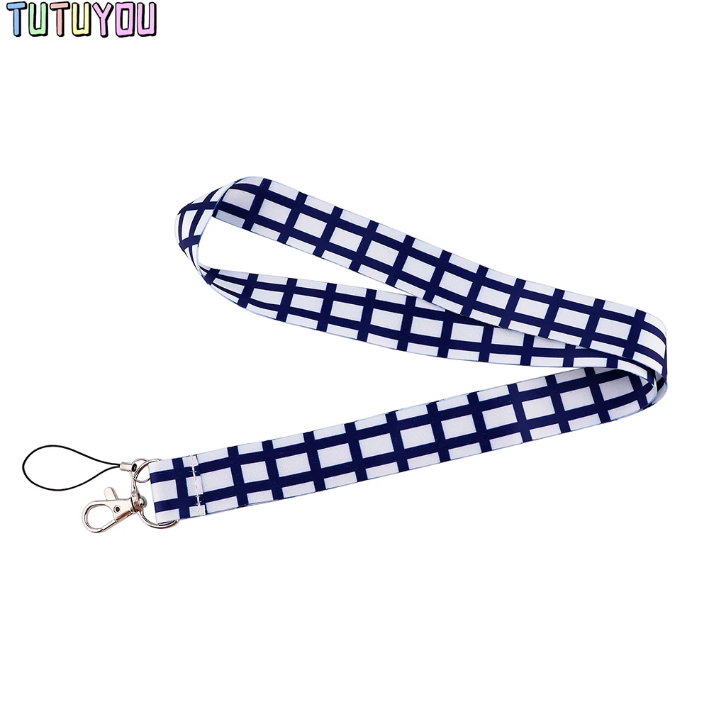 

1pcs PC2897 Creative Grid Fashion Neck Strap Lanyard For Keys ID Card Gym Phone Straps USB Badge Holder DIY Lariat Lanyard