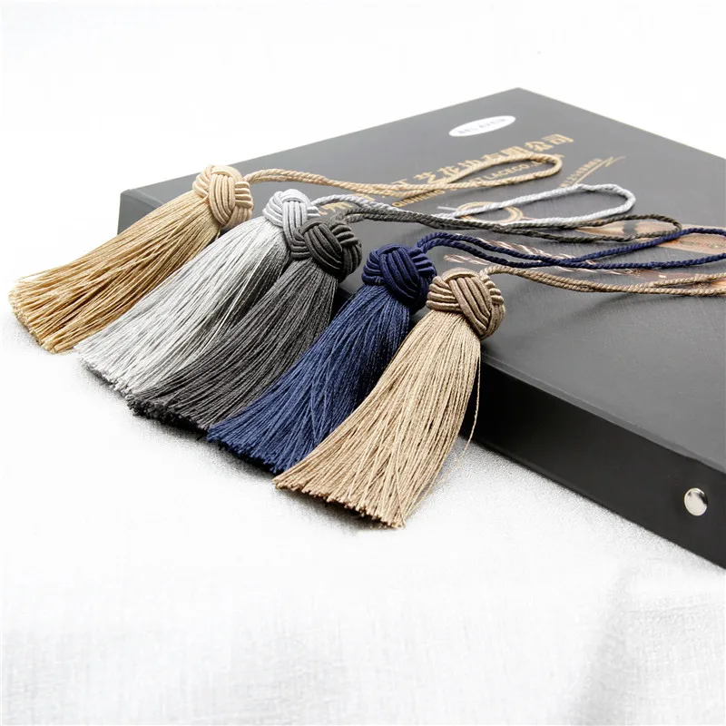 

4Pieces Mini Tassel Fringe Trim DIY Craft Tassels Hanging Pendant Sewing Room Accessory Jewelry Decoration Curtain Accessories