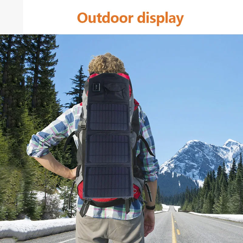 

Portable 19.5W Folding solar panel Charger with USB port solar charger for mobile phone