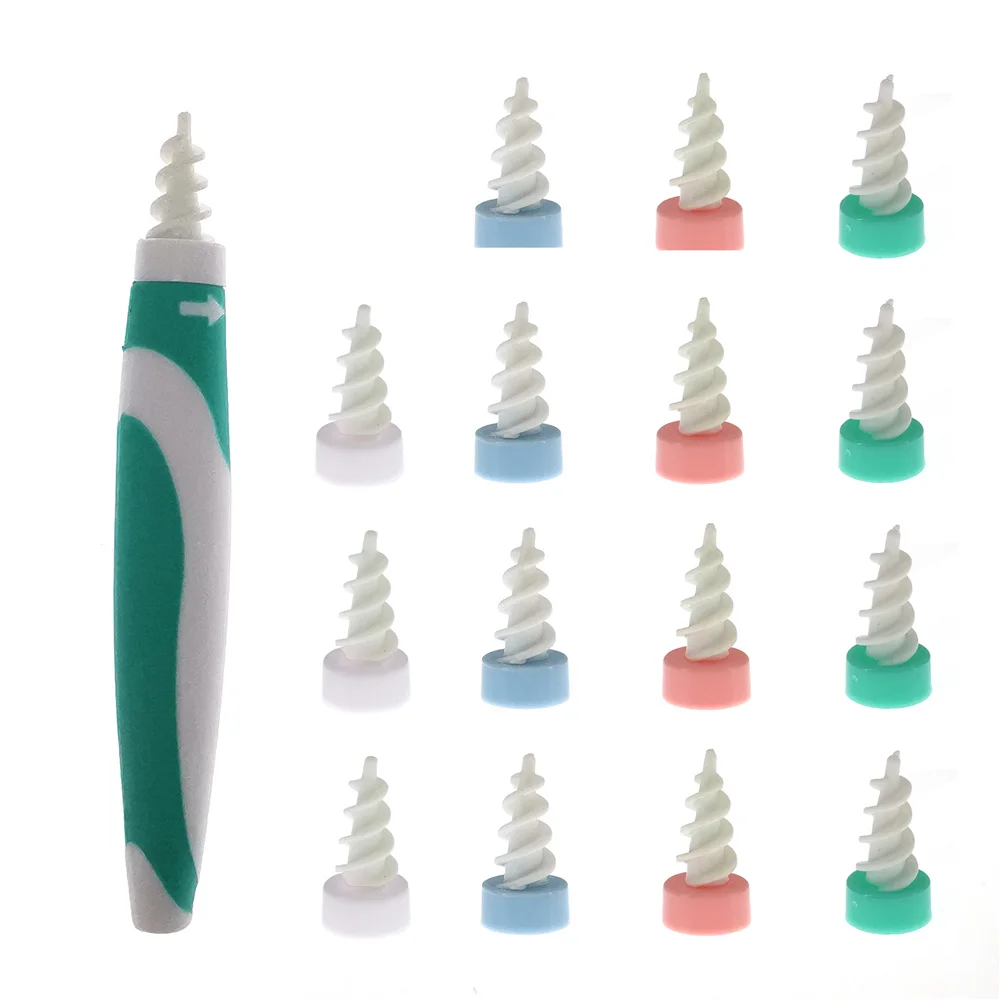 

Ear Wax Removal Tool Soft Silicone Spiral Ear Cleaning 16 Replacement Heads Removal Ears Cleaner Plugs Spirals Care