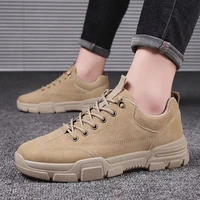 2021 spring new mens boots youth tooling trendy shoes british style low cut martin boots