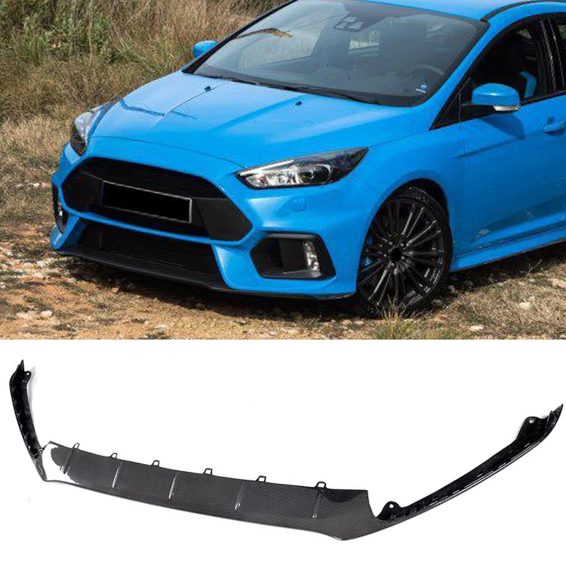 Автомобильный передний бампер для губ фартук спойлер Ford Focus RS хэтчбек 4 двери 2016