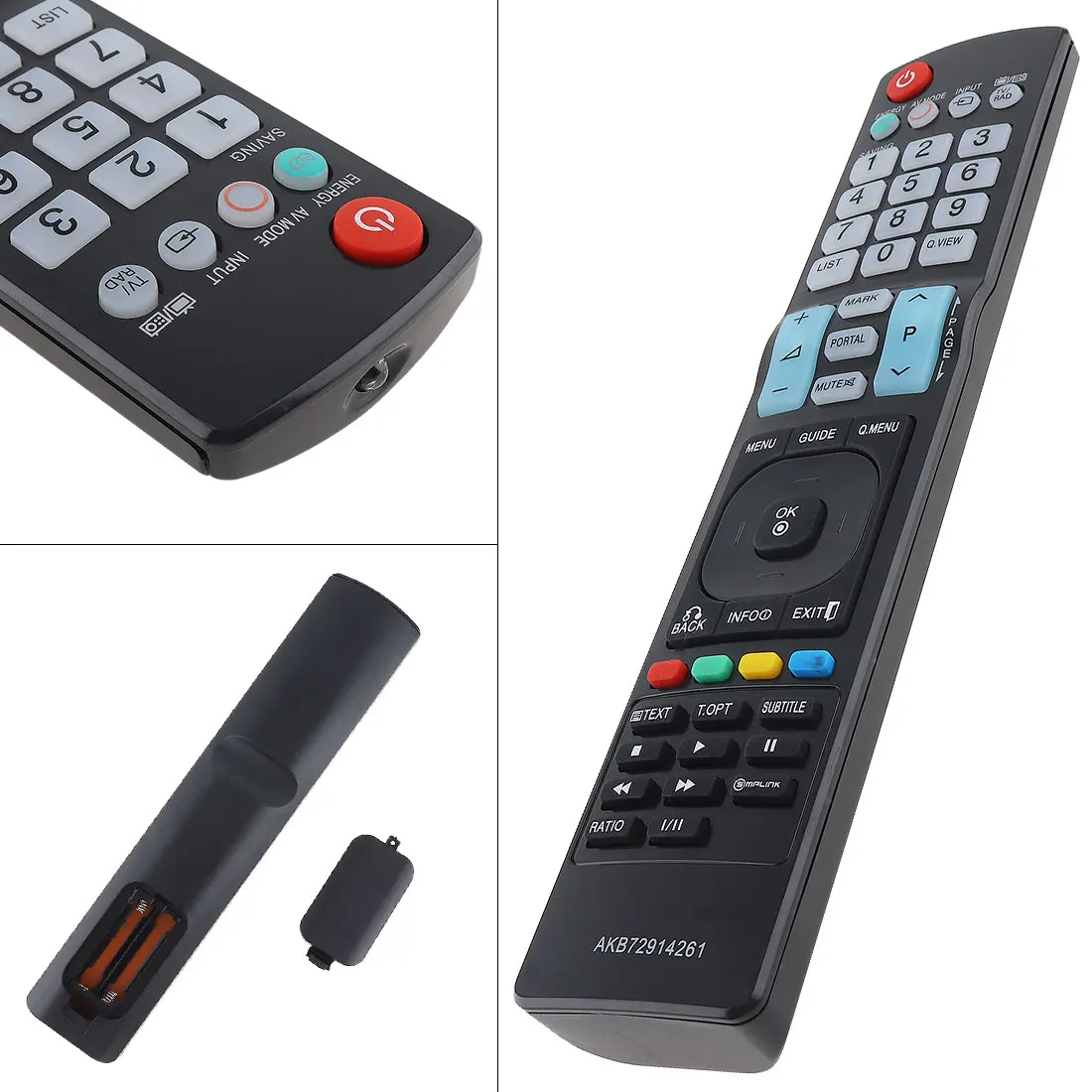 Замена ТВ пульт дистанционного управления Поддержка 2 батарейки ААА подходит для