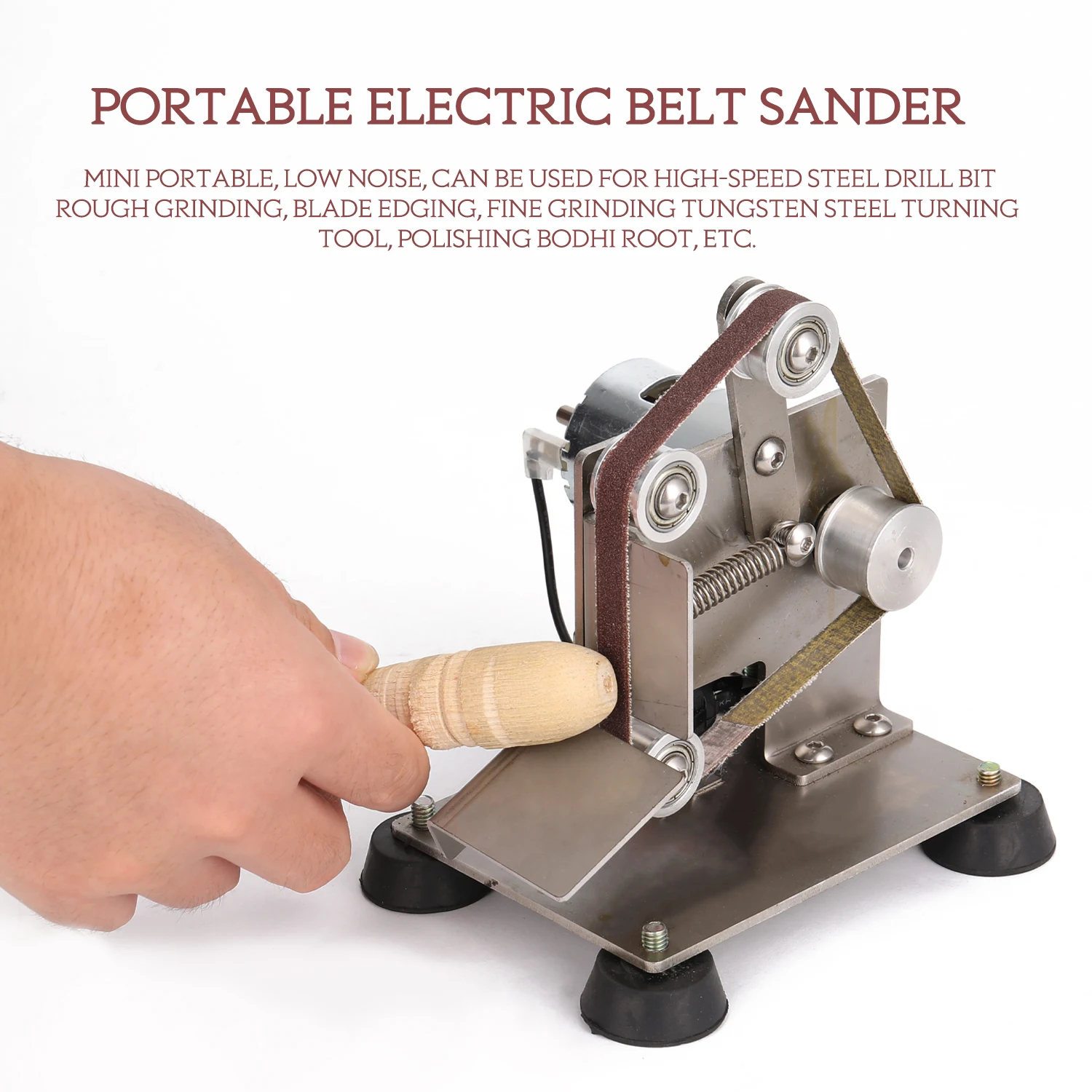 

Multifunctional Professional Grinder Mini Portable Electric Belt Sander DIY Polishing Grinding Machine Cutter Edges Sharpener