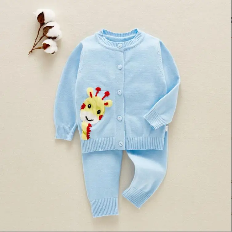 

spring and autumn sweater suit, newborn cardigan jacket, baby knitwear 8
