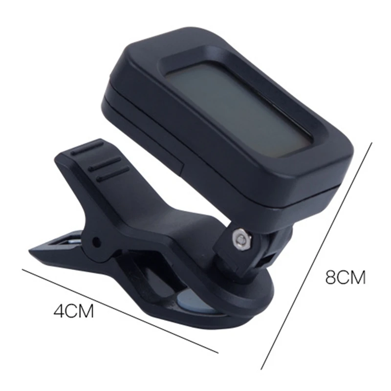 

Hot AD-Guitar Tuner Digital Electronic Tuner 360 degree Adjustable Guitar Tuner for Guitar, Bass, Ciolin, Ukulele