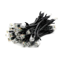20pcs rj45 cat 5e network cable utp network ethernet cable cord short internet lan cable 15cm0 5ft for switch router laptop pc