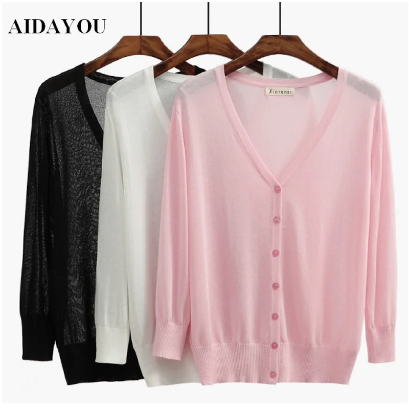 Свитер тонкий для кондиционера трикотажные женские топы размера плюс 5XL 4XL