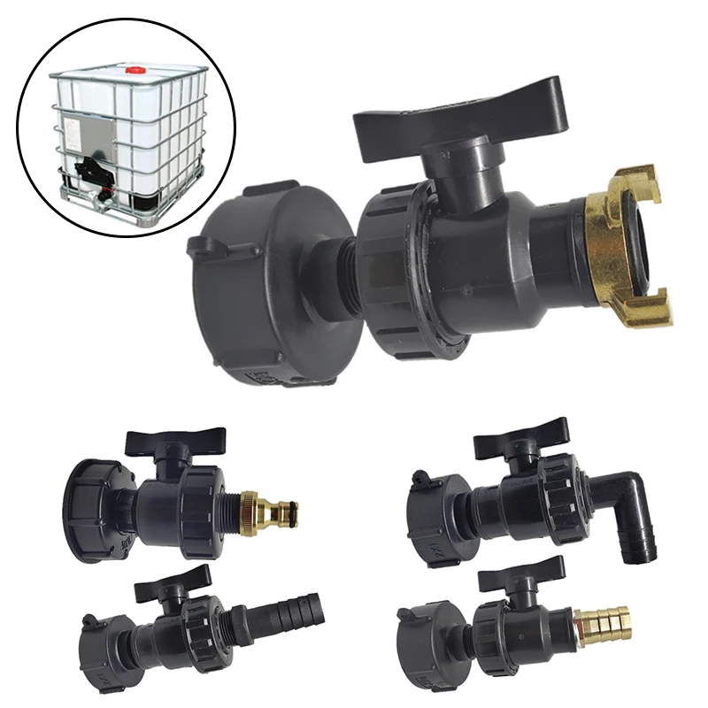 

Plastic IBC Irrigation Adapter Water Tank PP Valve Container Faucet Connector