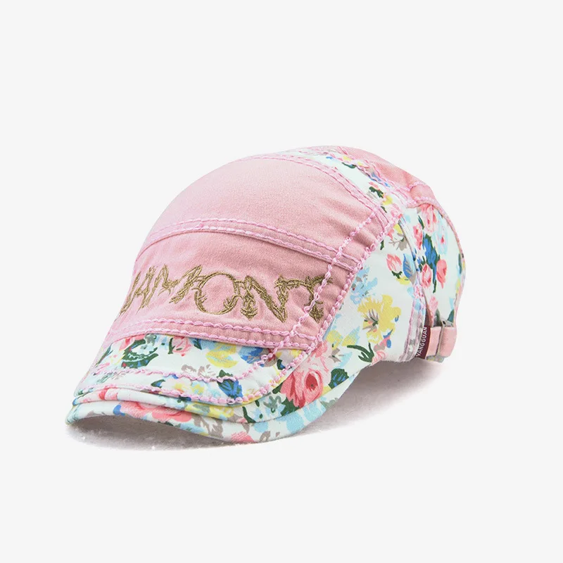 

2021 Lady Summer Fashion New HOT Ivy Hat Lady Shopping Casual Flat Peak Cap Women Big Size Beret Caps 56-60cm