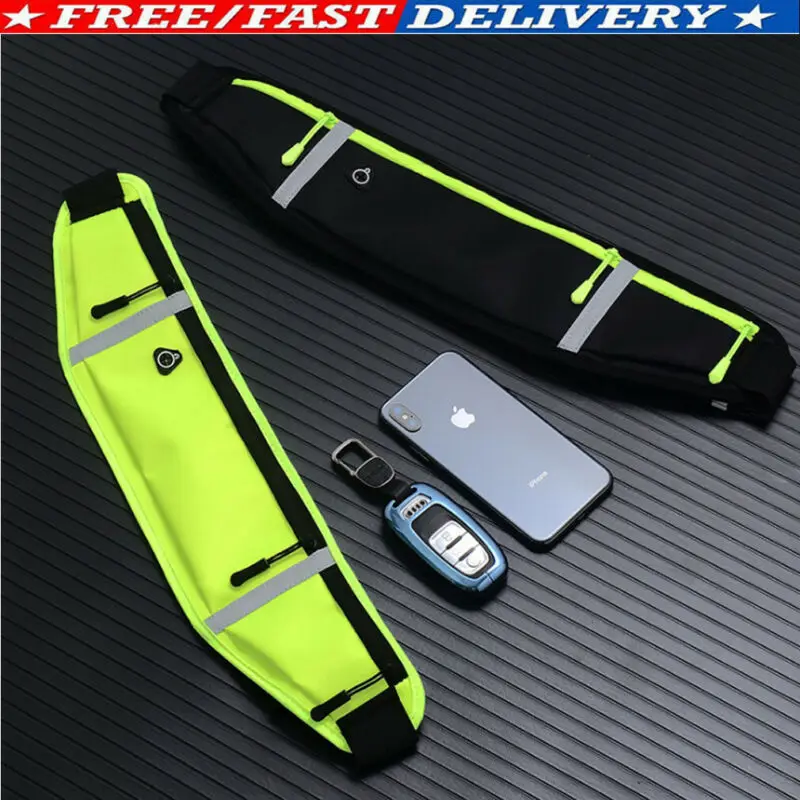 

Водонепроницаемый ремень для бега, рюкзак для кемпинга, Спортивная походная сумка на молнии, ультратонкий кошелек, поясные сумки