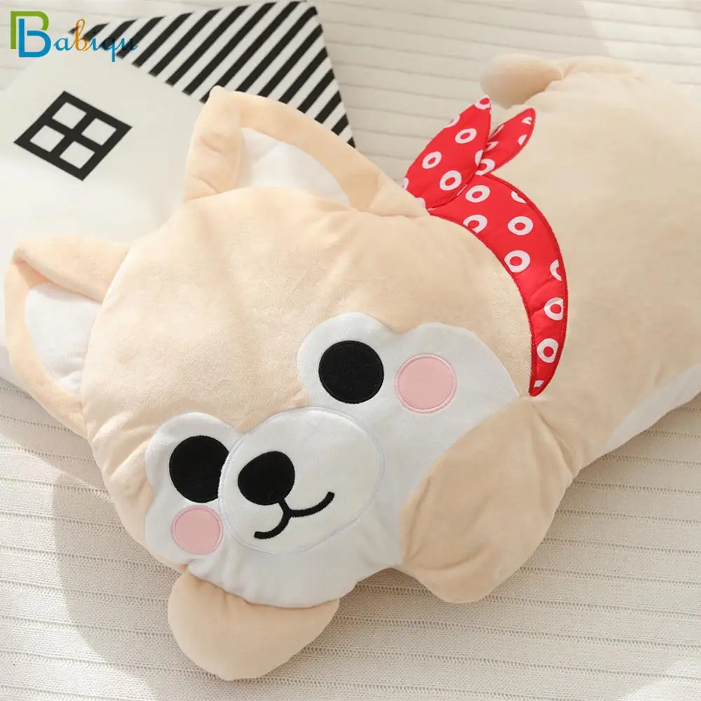 

70/90cm Cute Long Shiba Inu Dog Plush Pillows Stuffed Cartoon Animal Plush Toys Doll Soft Bed Sleeping Pillow Best Gift for Girl