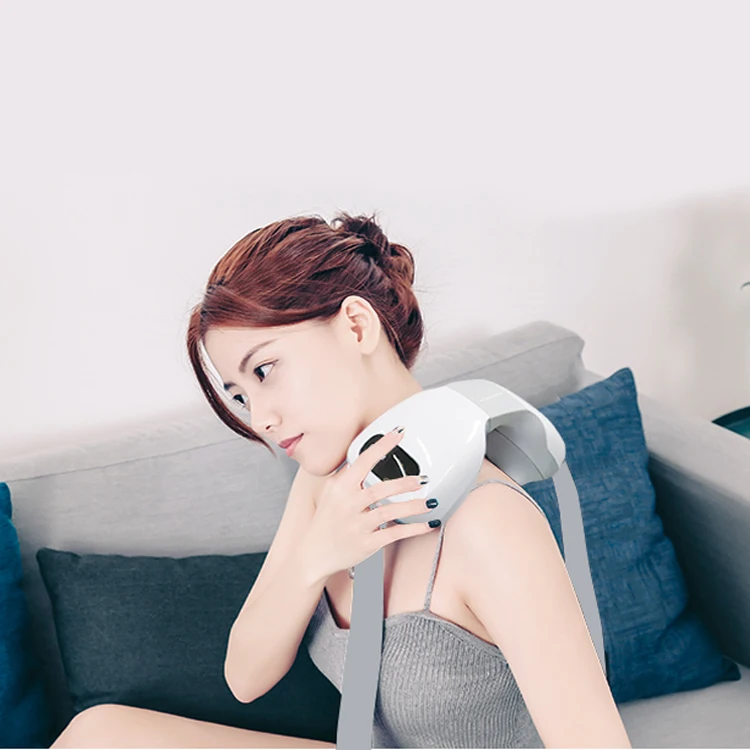 Умный массажер для шеи перезаряжаемый умный 4D импульсный с подогревом