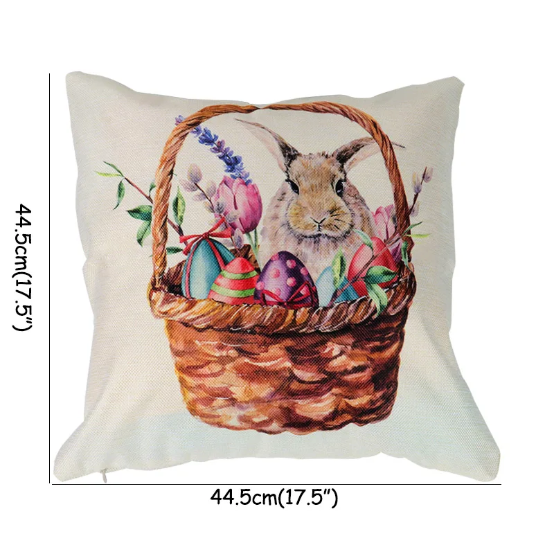 cushion cover-G Cyuan 30 см Пасхальные украшения из натурального ротанга венок для фотосъемки Христос воскрес с пасхальными яйцами Декор пасхальное детское платье вечерние свадебные сувениры Счастливой Пасхи вечерние подарки «сделай сам» - Цвет: cushion cover-G