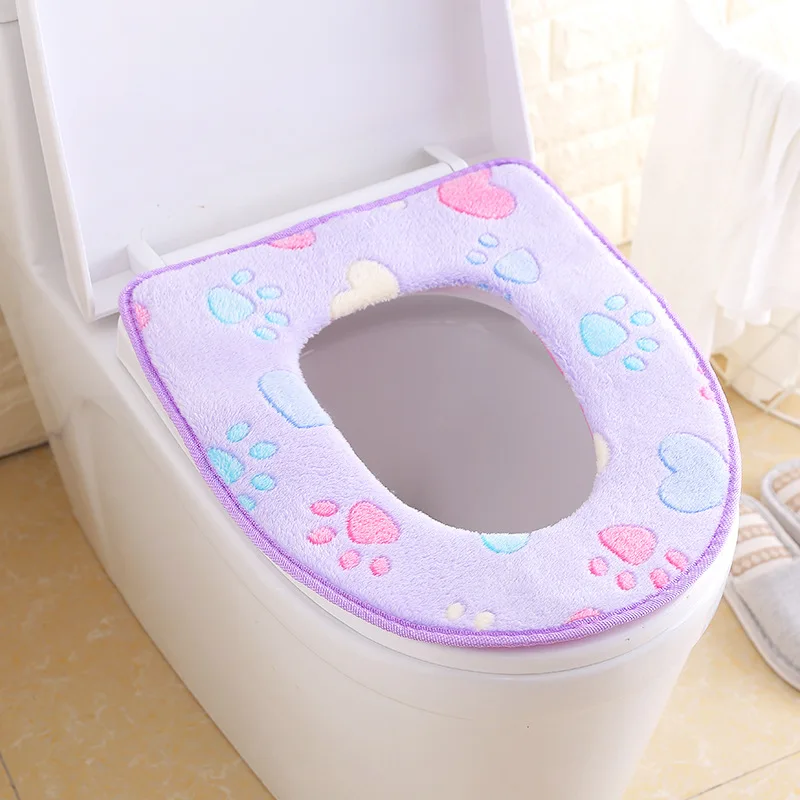 1 шт. плюшевая накидка на сиденье унитаза 43 х38 см|Чехлы сиденья унитаза| |