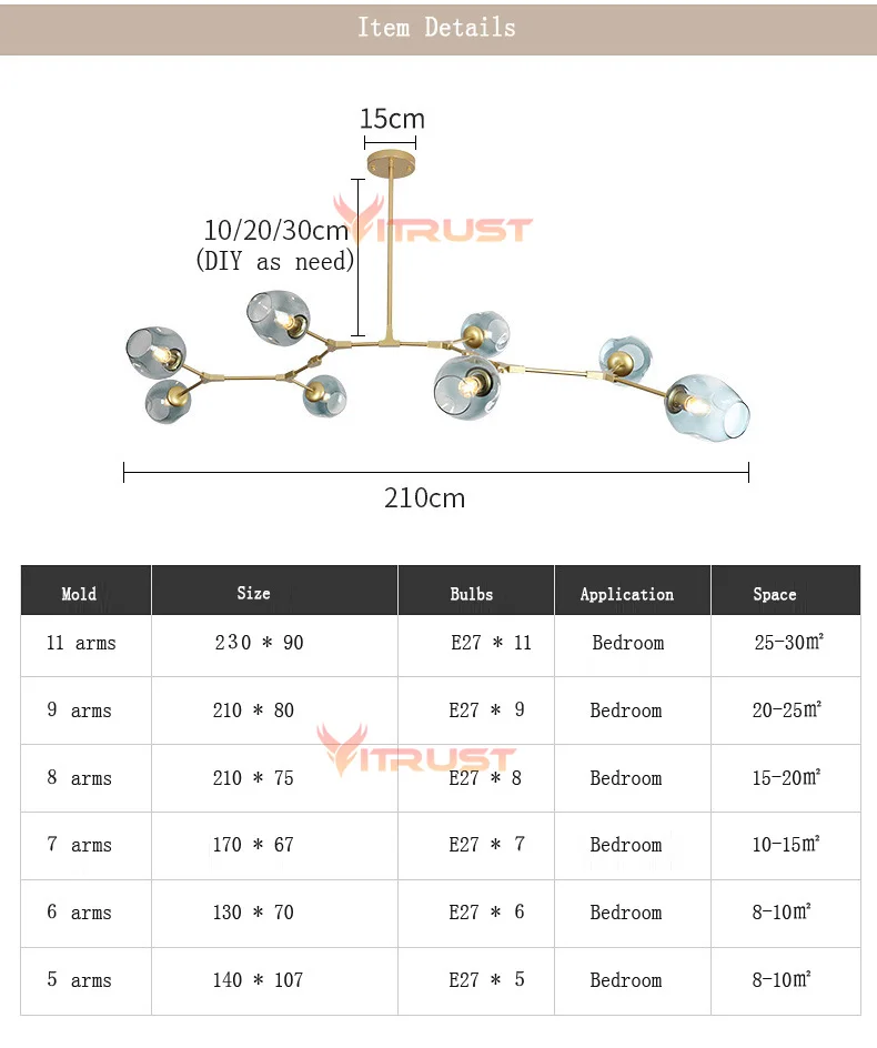 Стеклянный подвесной светильник s Globe стеклянный современный скандинавский