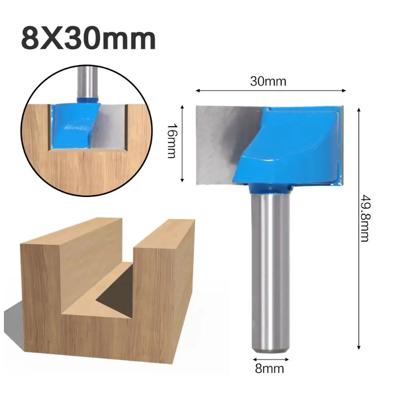 

5pcs/set 8mm Shank Cleaning Bottom Engraving Solid Carbide Router Bit Woodwork