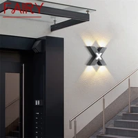 fairy outdoor wall light contemporary led sconces lamp waterproof ip65 x shade decorative for home porch villa