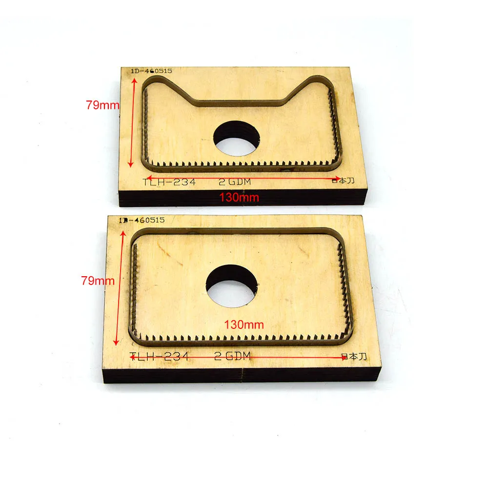 Модный кожаный Простой чехол для карт кошелек деревянная форма резки 2020 стальная