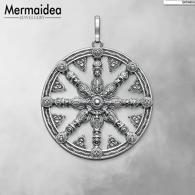 Подвески Karma Wheel 2020 новые модные ювелирные изделия посеребренные почерневшие