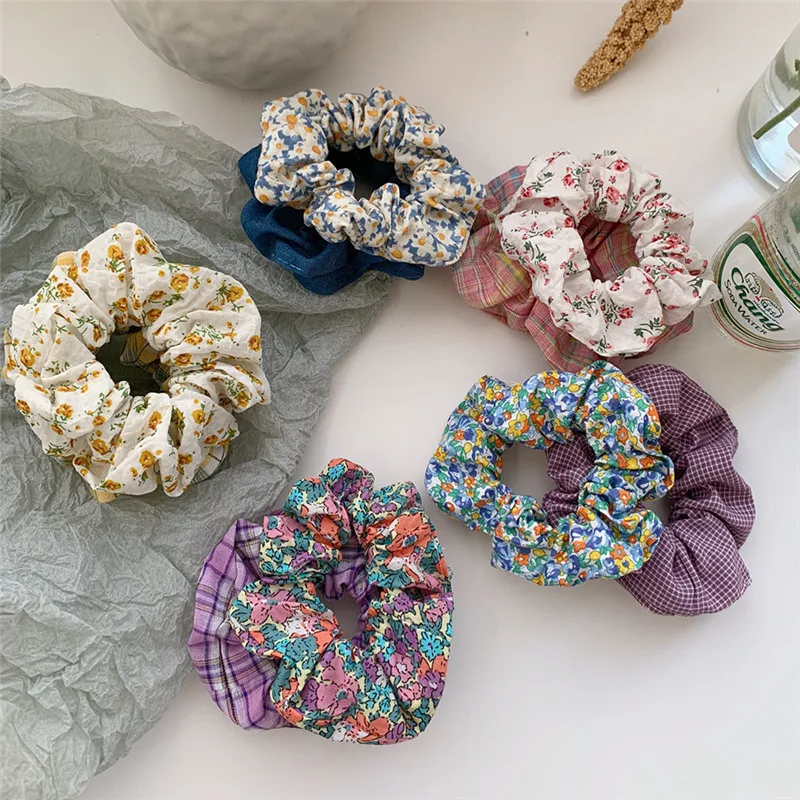 Ruoshui женские аксессуары для волос с цветочным принтом резинки девочек резинка