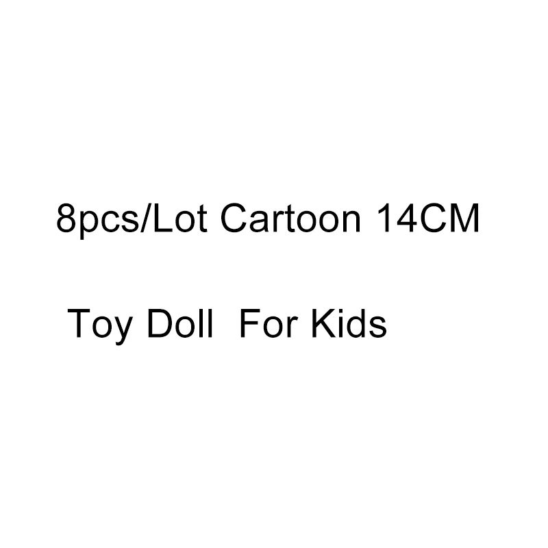 

8pcs/Lot Cartoon 14CM Toy Doll For Kids Gifts PP Cotton Home Decoration