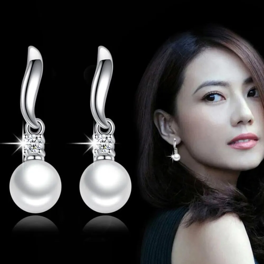 

925 sterling silver Jewelry High Quality FOR Woman Fashion Earrings Retro Cubic Zirconia Long Tassel Ear Cuff pendientes