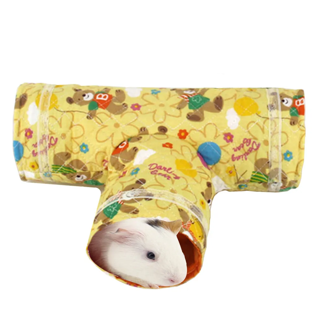 Маленькая складная игрушка для животных игровой туннель хомяка морская свинка