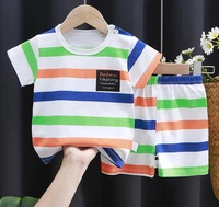 summer brand designer newborn baby boys clothes suit baby girl outfits 100 cotton toppant 2pcs kids set infant clothing sets
