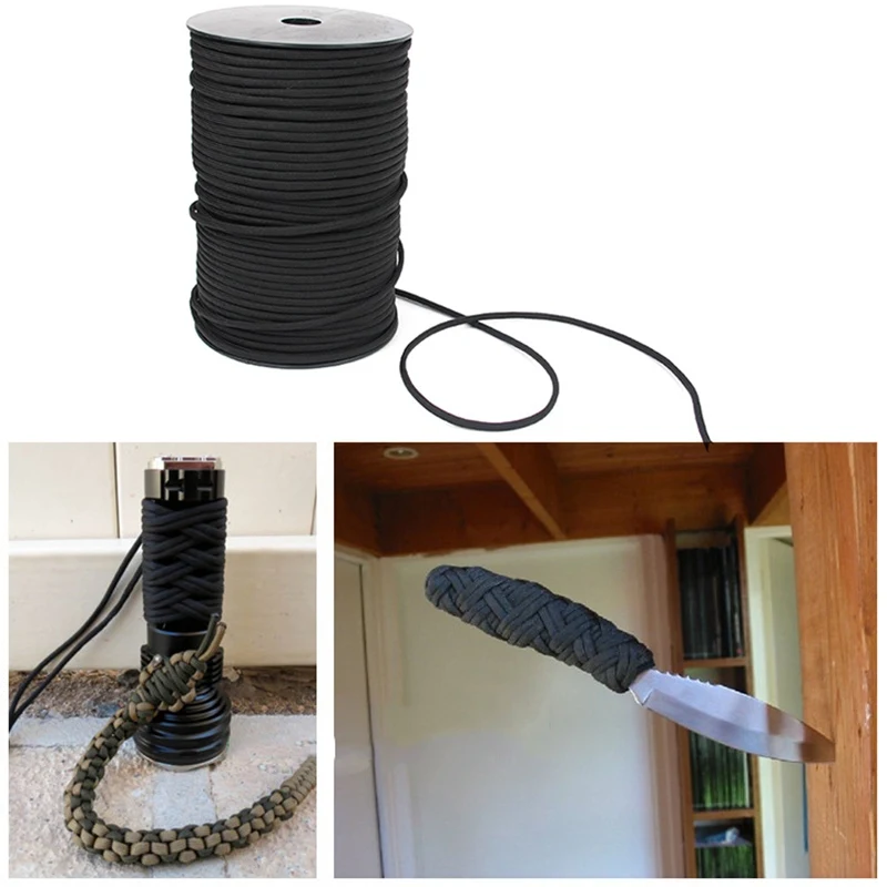 

100m Paracord Rope 9 Strands Paracord Parachute Cord Lanyard Rope Climbing Camping Tent Wind Rope Clothesline for Outdoor