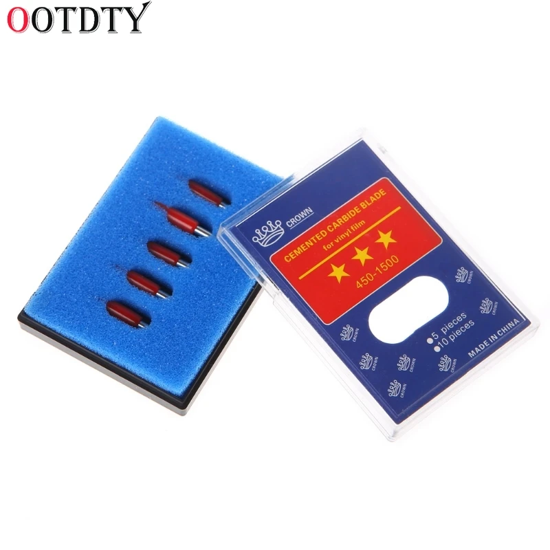 

OOTDTY 5Pcs Blades Cutting Plotter For Reflective Film Vinyl Cutter Knife 23x2.5mm New