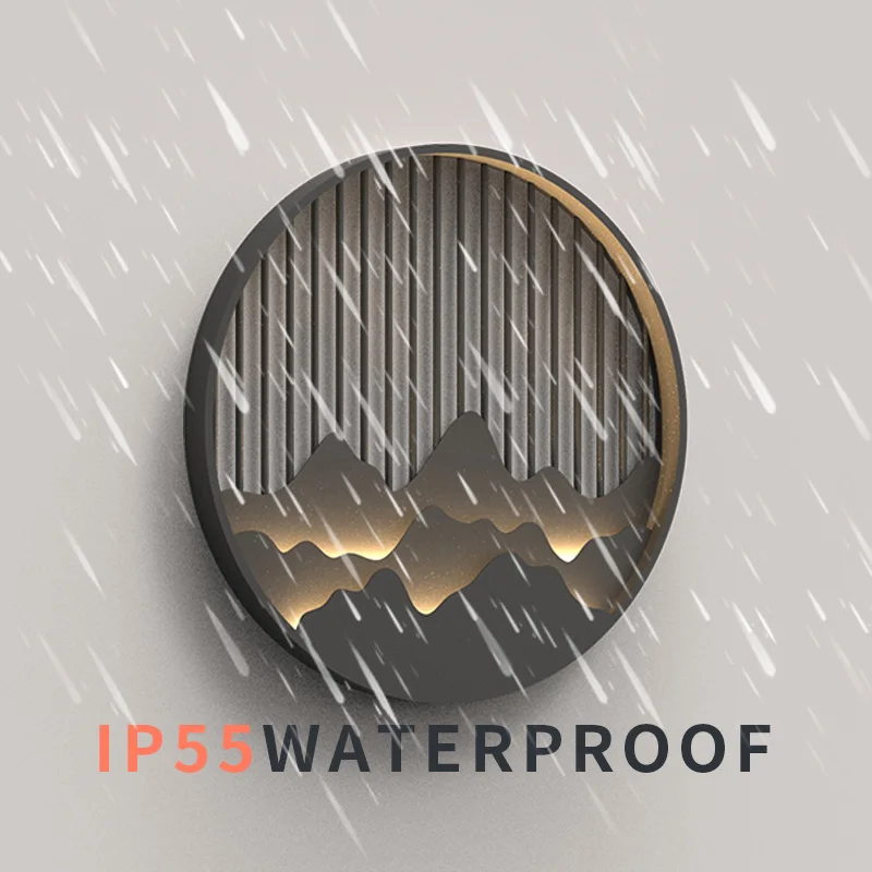 Купить Китайский водонепроницаемый настенный светильник VZVI, уличсветодиодный ная лампа 6 Вт, настенный светильник для виллы, сада, двора, дорожек, ...