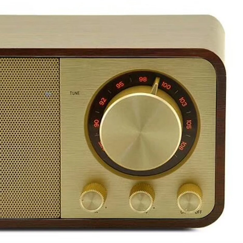 Ретро Блютуз спикер Woodgrain Bluetooth карта радио с антенной плеер o|Портативные