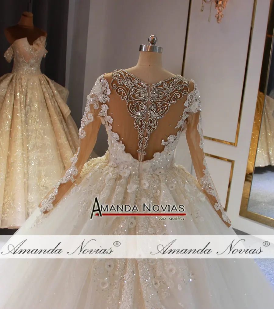 2022 платье невесты Аманда новиас наивысшего качества на заказ тяжелое свадебное с