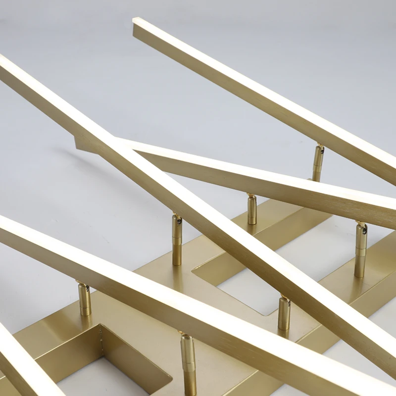 FKL современный светодиодный светильник скандинавские золотые линии можно