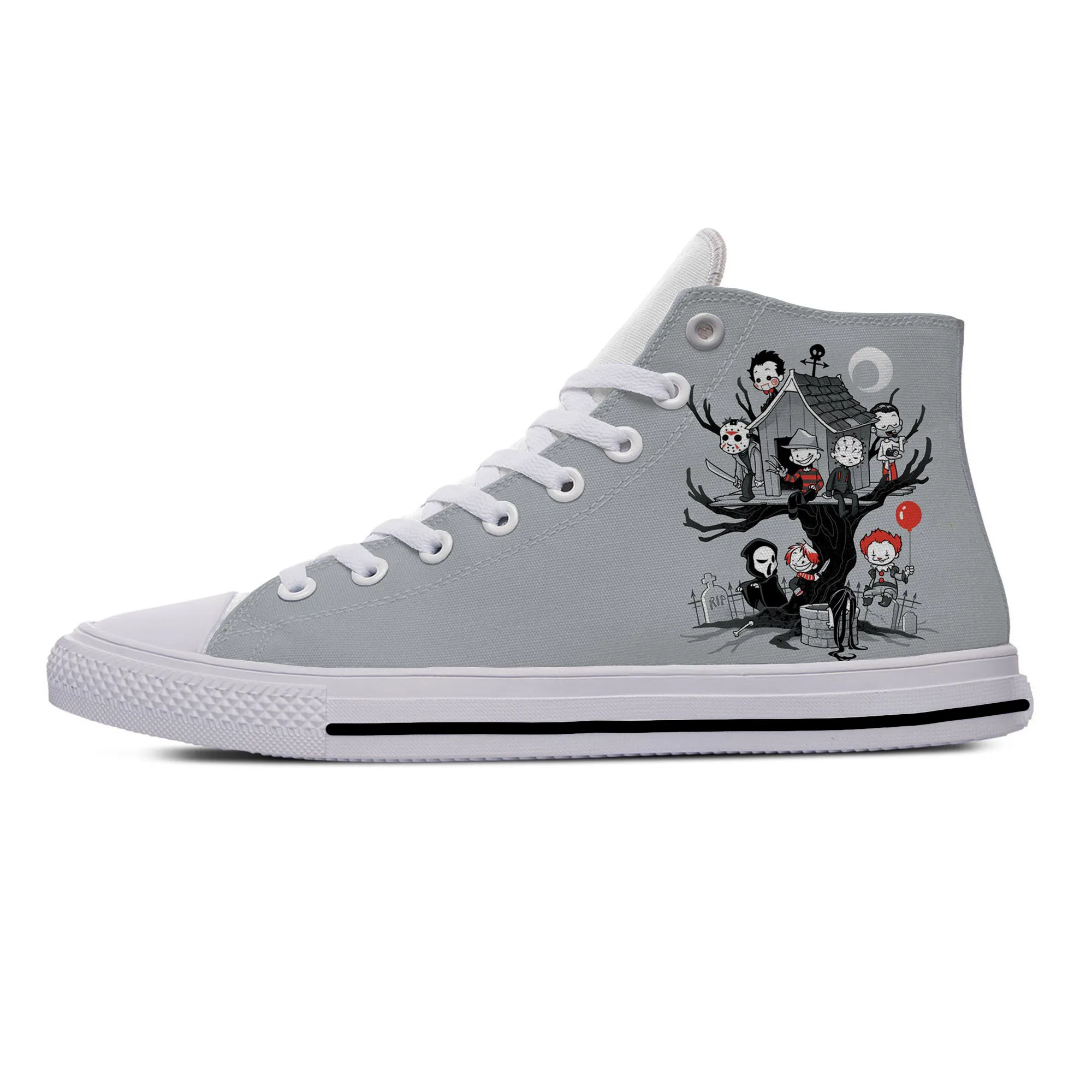 

Кроссовки мужские/женские из легкой ткани, с принтом клоуна, на Хэллоуин