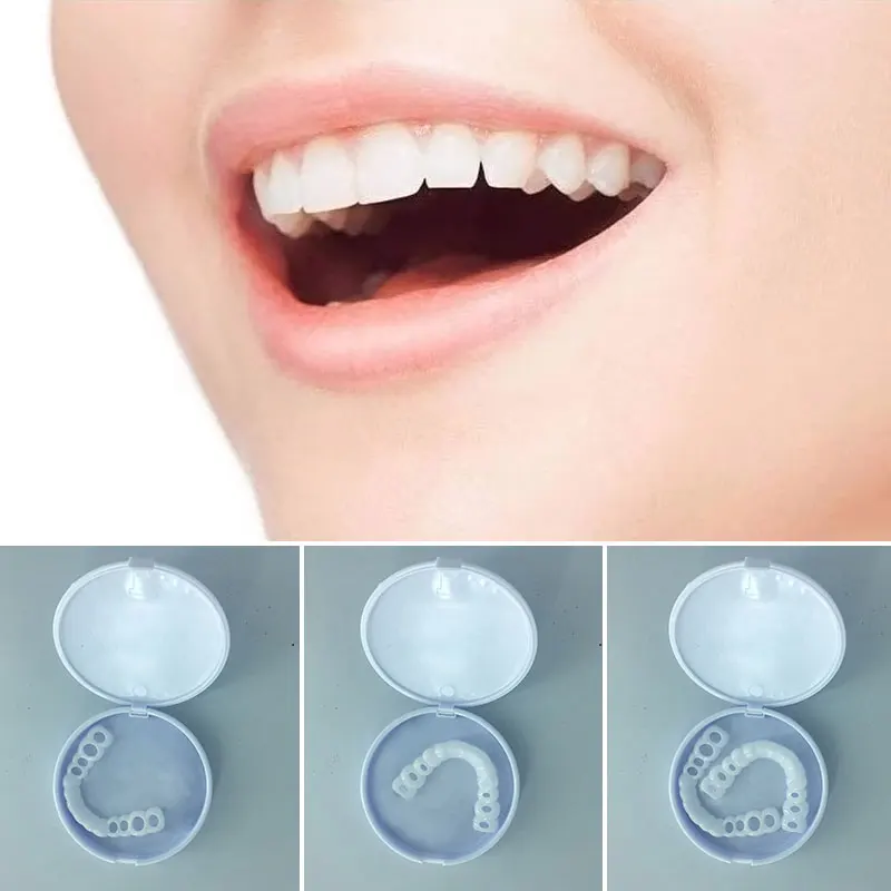 Поддельные зубы имитация зубов улыбающиеся виниры Косметика верхние и нижние
