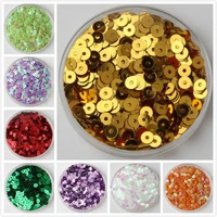 3 6mm multi size flat round loose sequins for craft pvc mattecream sequin paillettes sewing wedding dress accessories