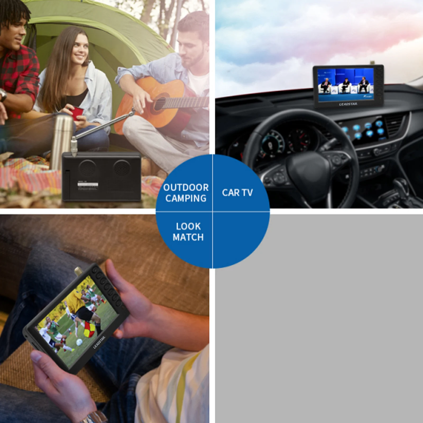 LEADSTAR D5 TV 5 дюймов Φ ATSC TDT цифровой и аналоговый мини автомобильный телевизор