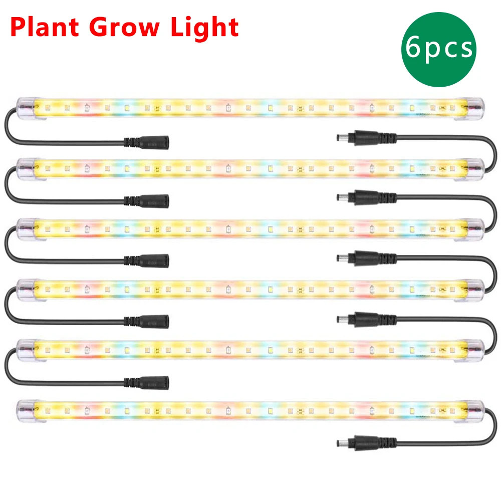 

6 Packs Plant Grow Light Full Spectrum 3500K 6500K Red LED Auto Cycle Timer 4 Brightness Level Lights Growing Lamp Indoor Plants
