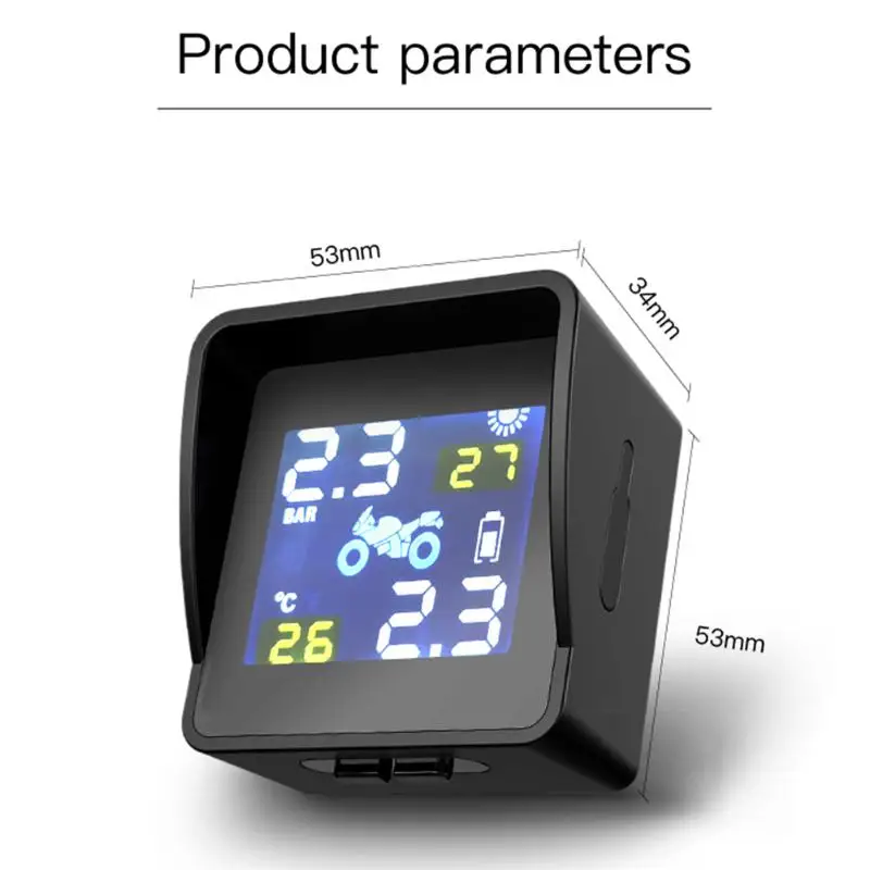 Система мониторинга давления в шинах VODOOL умная Беспроводная система контроля с