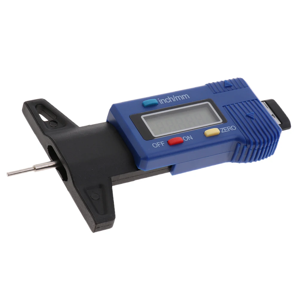 Цифровой датчик глубины протектора для шин ЖК дисплей 0 25 мм|Принадлежности шин| |