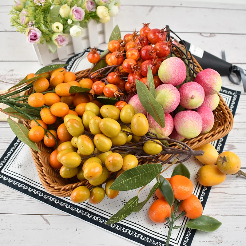 

Искусственные фрукты, оранжевый вишня, лимон, овощной брикет, клубника, виноград, черника, лунань, личи, Bayberry, Loquat, Декор