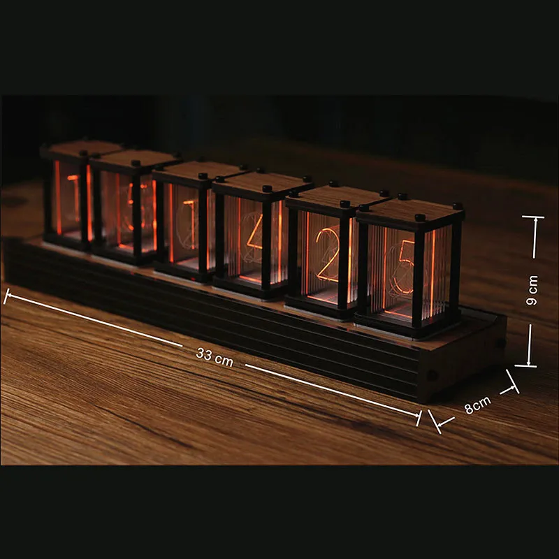 Псевдо светящиеся часы RGB в стиле ретро цифровые Quasi Diy светодиодный рабочий стол