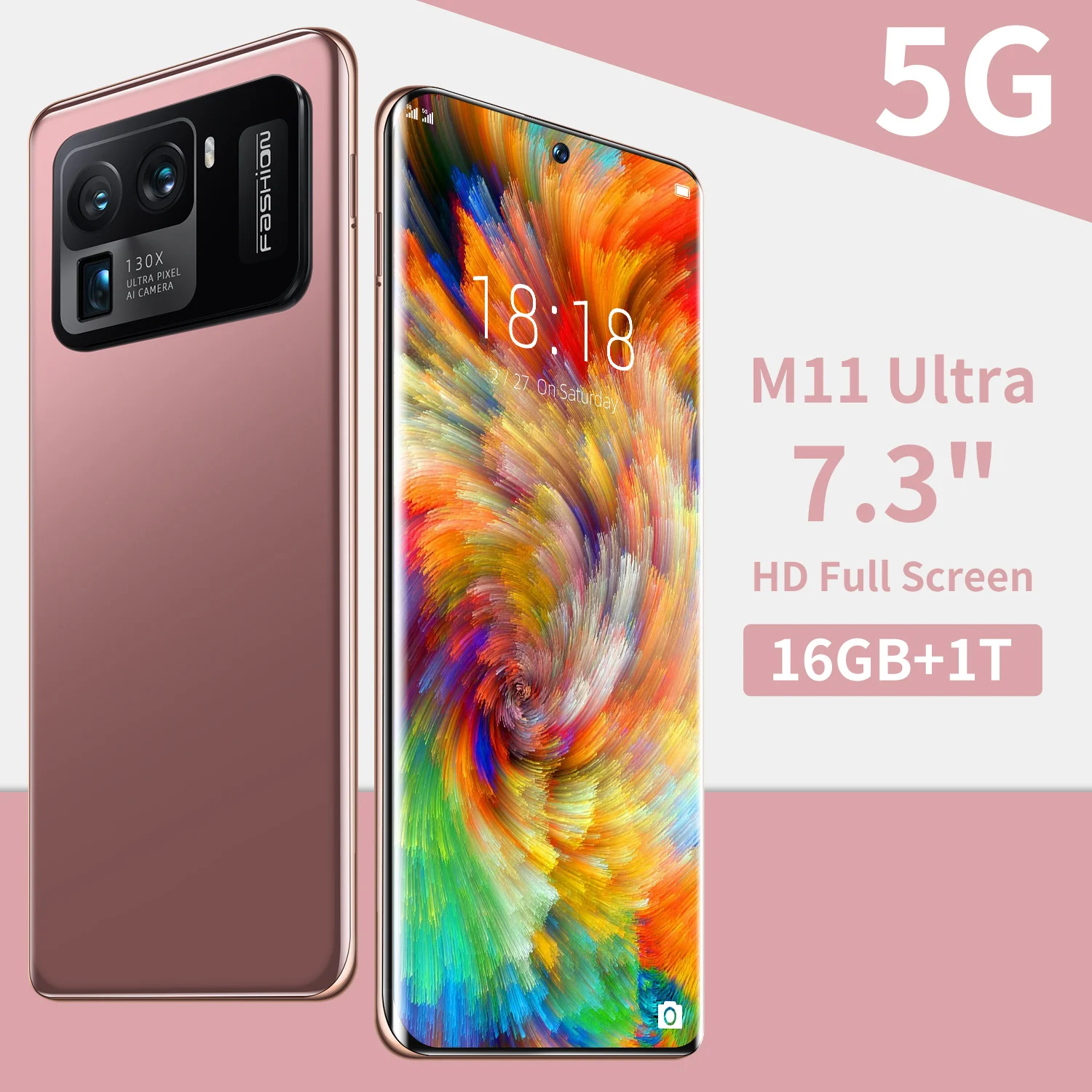 

Global Version Xiao M11 Ultra Qualcomm Snapdragon888 CellPhone 16GB+1T Deca Core Camera 48+64MP 6800mah Android11 7.3Inch 4G/5G