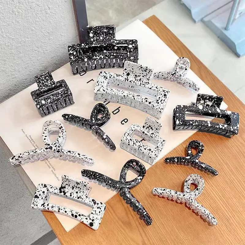 

Цвет чернил версия ацетат пластины геометрический заколки для волос аксессуары для волос для женщин заколка для волос, верхний зажим захва...