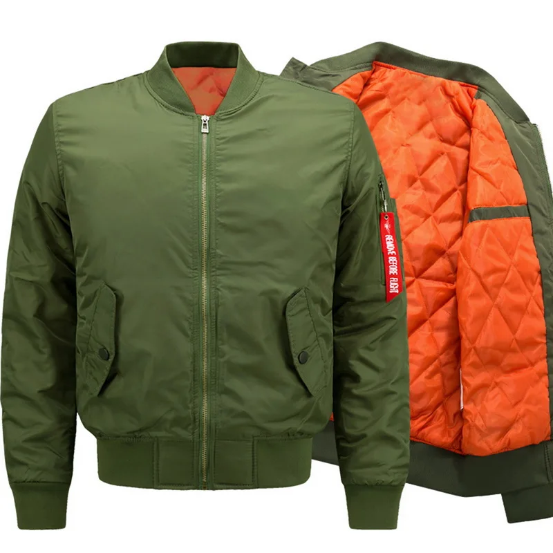 HEFLASHOR мужская зимняя куртка модная Осенняя застежка-молния бейсбольная-1