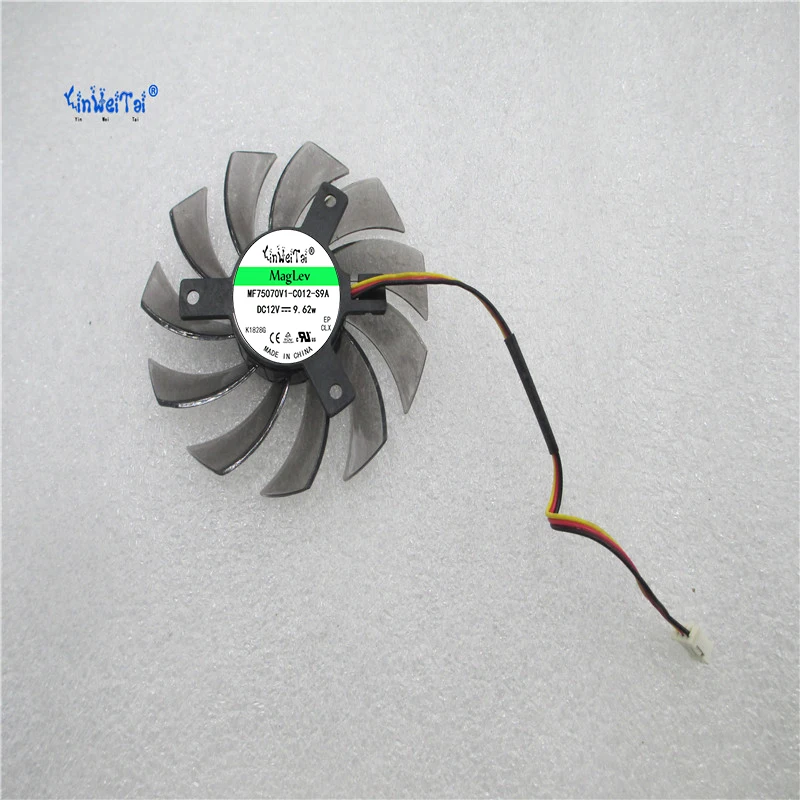 Новый вентилятор карты PLD08010S12H T128010SM FS1280-S2153A 12V 3Pin 74 мм 40x40x40 для GIGABYTE N580SO GTX460 GTX580 HD5870