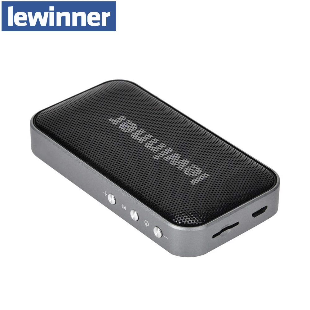Портативная беспроводная Bluetooth Колонка Lewinne маленькая металлическая портативная