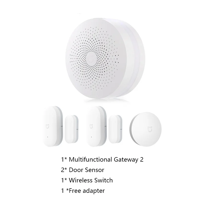 Smart Home Kit 4 Xiaomi умный дом наборы шлюз 2 двери окна тела датчик температуры и влажности Датчик беспроводной переключатель Xiaomi Домашняя безопасность - Цвет: Smart Home Kit 4